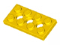 Lego Lochplatten 2x4 gelb neu
