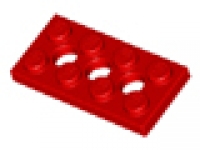 Lego Lochplatten 2x4 rot