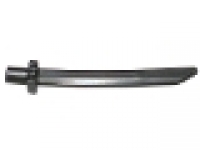Minifigure, Weapon Sword Blade with Bar, Square Crossguard, pearl dunkelgrau