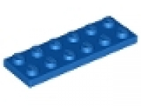 Lego Platten 2x6 blau 3795 neu