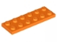 Lego Platte 2x6 orange neu