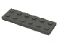 Lego Platten 2x6 altes dunkelgrau