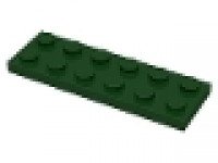 Lego Platten 2x6 dunkelgrün 3795 neu