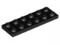 Lego Platten  2x6 schwarz