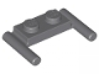 Platte mit Doppelgriff 3839b neues dunkelgrau 1 x 2
