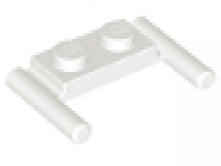 Platte mit Doppelgriff 3839b weiß 1 x 2