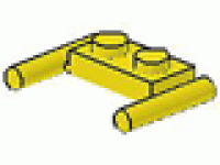 Platte mit Doppelgriff 3839b gelb 1 x 2