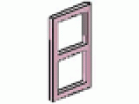 Fenstereinsatz für 1x4x3-Fenster rosa