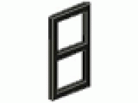 Fenstereinsatz für 1x4x3-Fenster schwarz