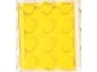 Glaseinsatz für Fenster 4x3 tr gelb