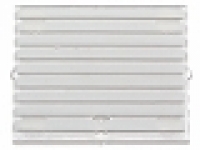 Glass for Window 1 x 4 x 3 with 9 White Stripes Pattern (Sticker