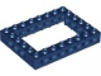 Lego Technik Lochbalkenrahmen  6 x 8 dunkelblau