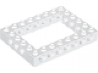 Lego Technik Lochbalkenrahmen weiß 6 x 8