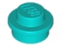 Rundplatte 1 x 1 x 0.33 türkis 4073