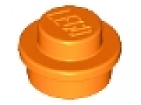 Rundplatte 1 x 1 x 0.33  orange 4073