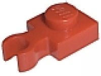 Platte mit vertikalem Clip 4085a rot