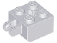 Lego Gelenkstein (Mutter) 2x2x1 mit Achsloch neues hellgrau