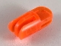 Lego Arm- o. Gelenkstück mit 2 und 3 Fingern, tr. neon orange