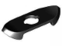 Minifigure Armor Shoulder, Pointed Ends 41637, schwarz