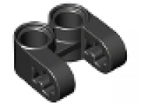 Lego Technic, Axle and Pin Connector Perpendicular Double Split, schwarz