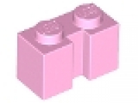 Lego Stein mit Nut für Rolltor pink