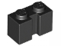 Lego Stein mit Nut für Rolltor schwarz 4216