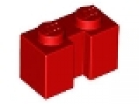 Lego Stein mit Nut für Rolltor rot 4216