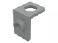 Minifigure Neck Bracket with Back Stud - Thin Back Wall, altes hellgrau