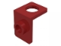 Minifigure Neck Bracket with Back Stud - Thin Back Wall, dunkelrot