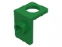 Minifigure Neck Bracket with Back Stud - Thin Back Wall, grün