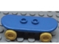 Lego Skateboard blau mit gelben Rädern, 42511c02