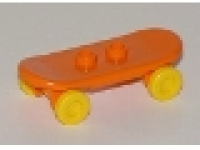 Lego Skateboard orange mit gelben Rädern, 42511c02