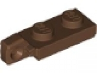 Lego Raster- Scharnier Platte 1 x 2 mit 1 Finger am Ende 44301 braun