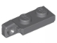Lego Raster- Scharnier Platte 1 x 2 mit 1 Finger am Ende 44301  neues dunkelgrau
