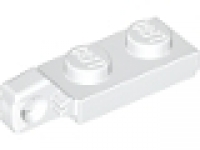 Lego Raster- Scharnier Platte 1 x 2 mit 1 Finger am Ende 44301 weiß