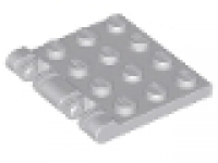 Lego Raster- Scharnier Platte 3 x 4 mit 2 Finger am Ende 44570 neues hellgrau