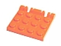 Lego Raster- Scharnier Platte 3 x 4 mit 2 Finger am Ende 44570 orange neu