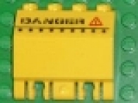 Paneel mit Scharnier 2x4x3.33 gelb mit Aufkleber 44572pb002