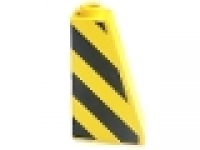Dachstein 75° 2x1x3 gelb mit Aufkleber links