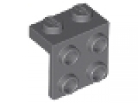 Lego Schnäppchen 20 x Snot - Konverterplatte 1 x 2 - 2 x 2 neu dunkelgrau  44728
