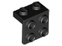 Lego Schnäppchen 20 x Snot - Konverterplatte 1 x 2 - 2 x 2 schwarz  44728