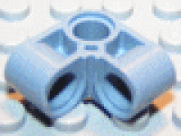 Lego Technic Pin Joiner Perpendicular Bent sandblau