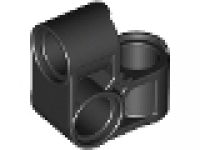 Lego Technic Pin Joiner Perpendicular Bent schwarz