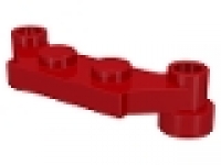Platte mit versetzten Rohrclip 4590 rot
