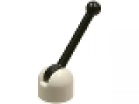 Lego Antenne klein schwarz ,Halter weiß