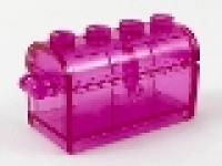 Schatztruhe Typ 1 (Rückseite geschlitzt) tr pink mit Deckel 4738ac01