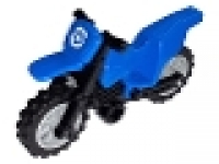 Motorrad blau komplett mit Räder, 50860c11pb09