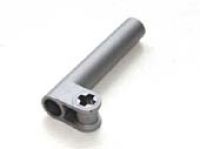 Pearl Light Gray Technic, Axle and Pin Connector Perpendicular with Extension perl hellgrau