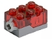 9 V Lego Lichtstein 2 x 3 tr rot