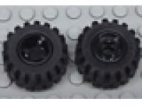 Rad mit Felge schwarz 11.5 x 12 mm, 6014bc01